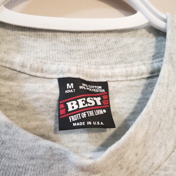 Vintage Air Waves Single Stitch Tee - "No greater love" Jesus print - Size M - Picture 4 of 10